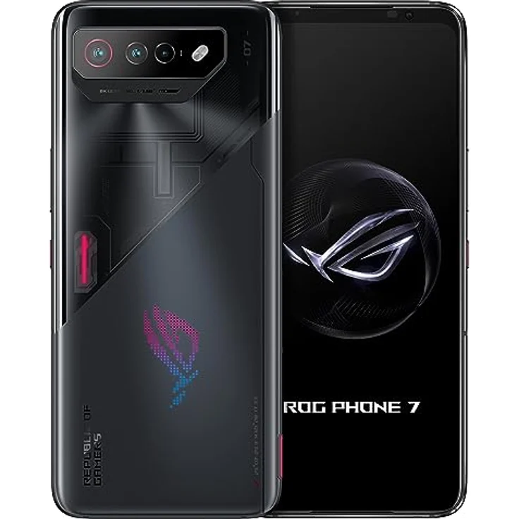 ROG Phone 7, EU Official, Black, 512GB Storage and 16GB RAM, 6.78 Inches, Snapdragon 8 Gen 2. – Bild 1