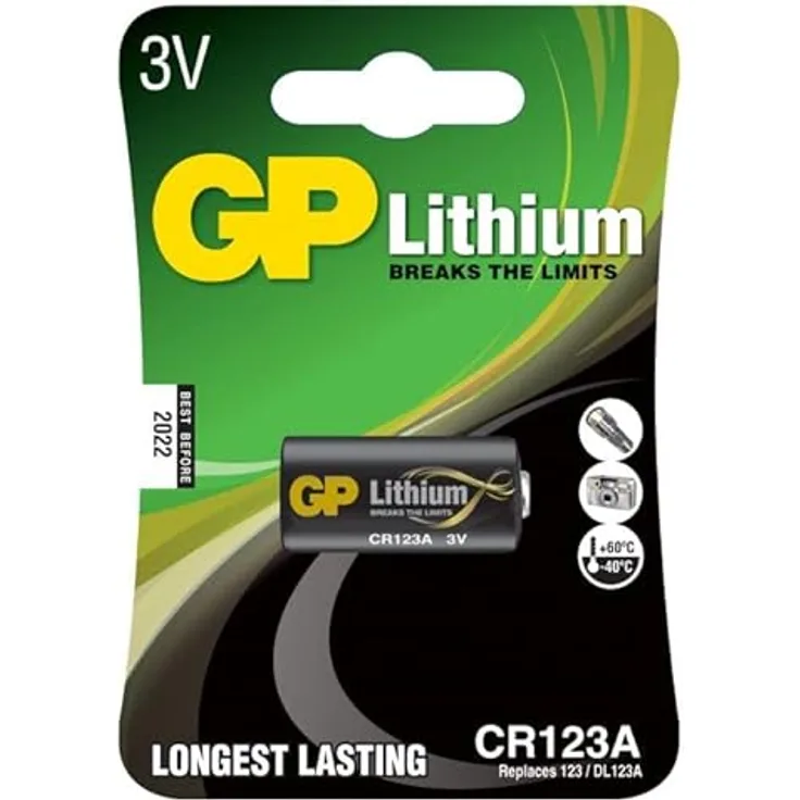 GP Batteries Lithium Batterie CR123A / DL123A (3 Volt)