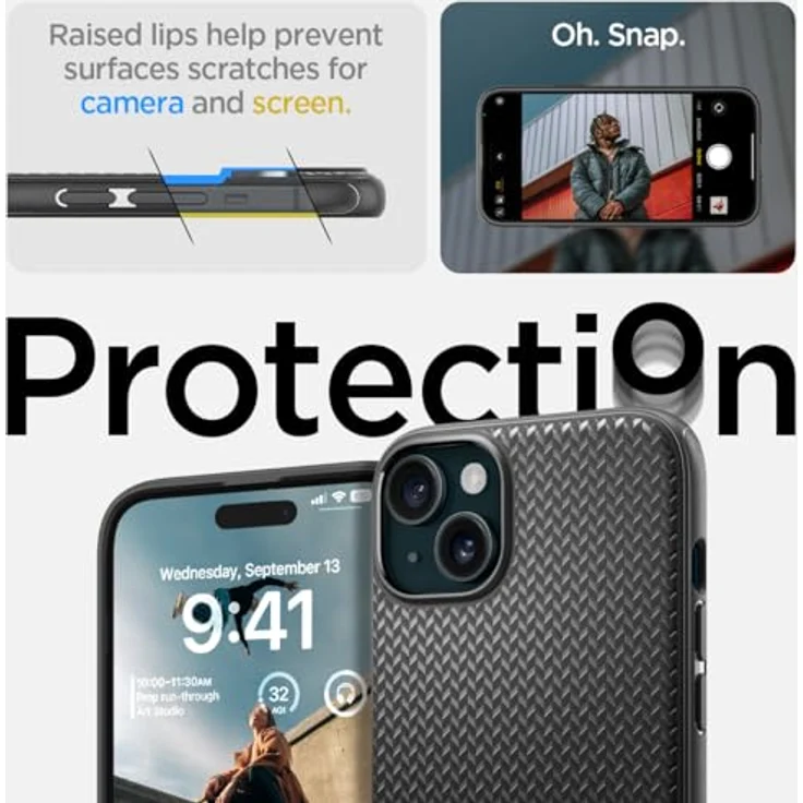 Spigen Hülle für iPhone 15 Mag Armor MagFit Kompatibel mit MagSafe -Schwarz – Bild 5