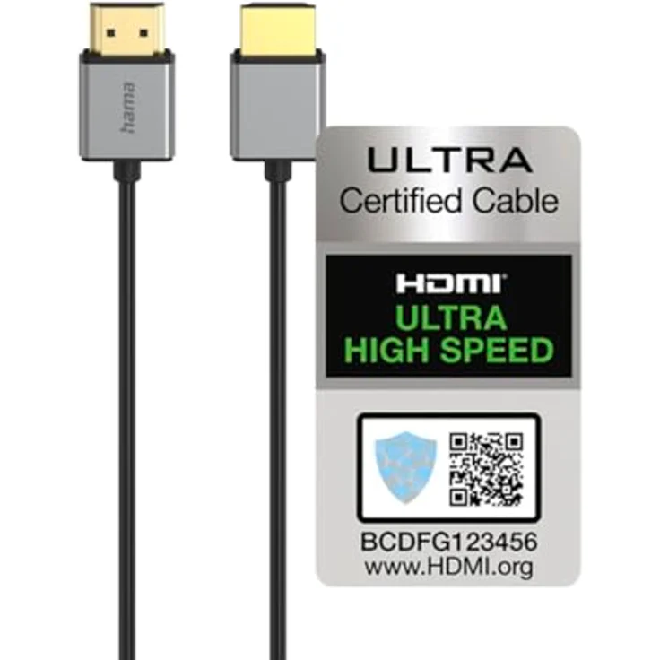 Hama HDMI™-Kabel Ultra High Speed 8K, zertifiziert, flexibles Alu-Design, 1.5 m – Bild 3