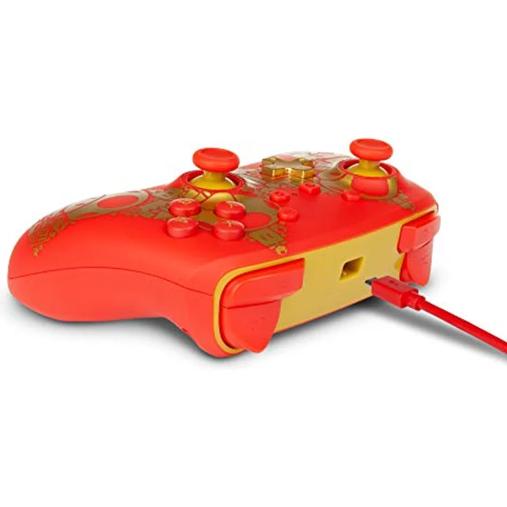 PowerA Enhanced Wired Controller - Golden Mario Rot, Gold (1516987-01) (Switch) – Bild 5