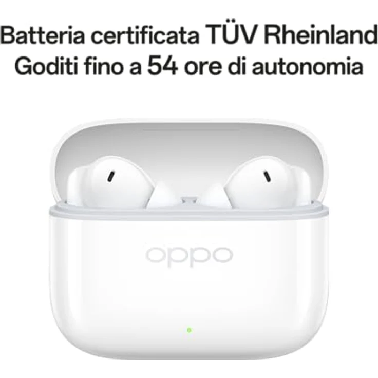 OPPO Enco Buds3 Pro, True Wireless Stereo Kopfhörer mit passiver Geräuschunterdrückung, 12 h Akkulaufzeit, IP55 Schutz, Weiss – Bild 2