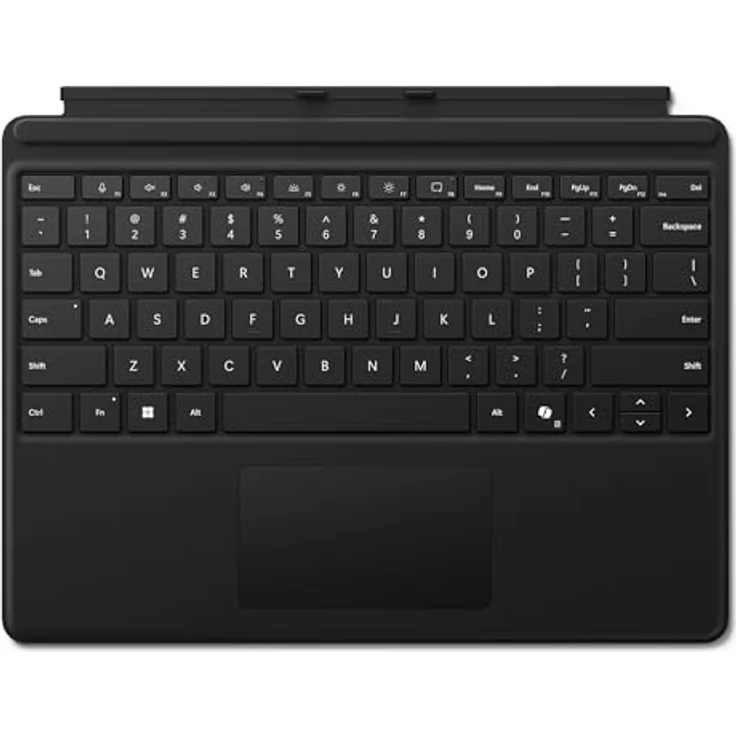 Microsoft Surface Pro Keyboard for Business (DE, Docking), mechanische Tastatur mit Touchpad und QWERTZ-Layout, Schwarz – Bild 1