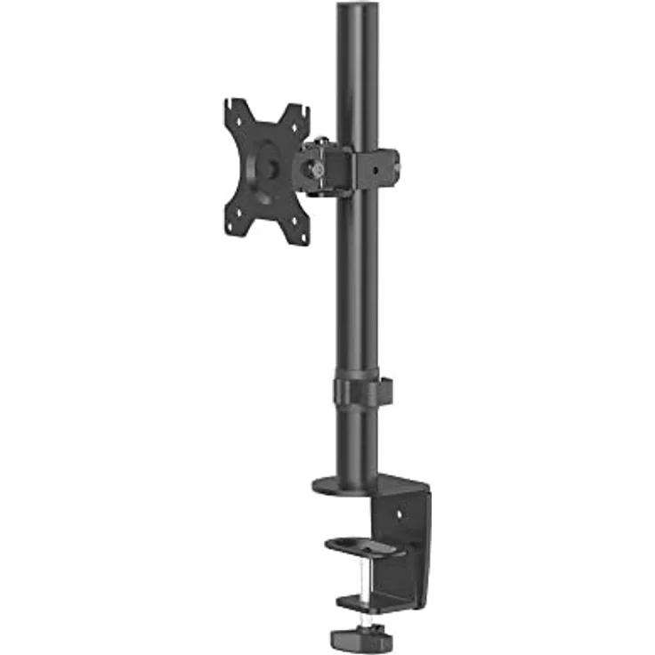 Hama PC-Monitorhalterung '00118489' (Halterung für PC-Monitor 33-81 cm, höhenverstellbar, drehbar, neigbar, Easy-Fix-System) schwarz – Bild 1