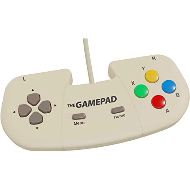 Retro Games The A500 Mini Joypad, USB Gaming Controller mit 8-Tasten-Konfiguration, kabelgebunden, beige, kompatibel mit PC, Mac und Linux – Bild 2