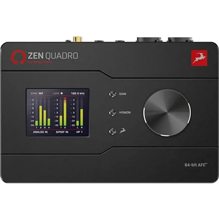 ANTELOPE Zen Quadro Synergy Core, digitales Aufnahmegerät mit 24-bit/192 kHz Audioaufzeichnung, inkl. 37 Effekten und Bitwig Studio Essentials