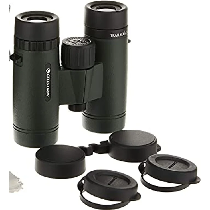 Celestron 71402 TrailSeeker 10 x 32 Fernglas – Schwarz, BaK-4-Prismen, Twist-Up-Augenmuscheln aus Metall – Bild 3