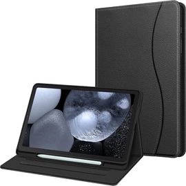Fintie Hülle für Samsung Galaxy Tab S6 Lite 10.4 2024/2022/2020, Schutzhülle mit S Pen Halter und Dokumentschlitze, Schwarz
