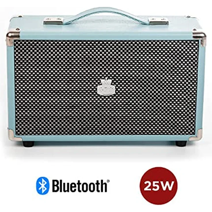 GPO Westwood 25-Watt -Lautsprecher mit Subwoofer , Cinch-Eingang und Bluetooth - Blau – Bild 3
