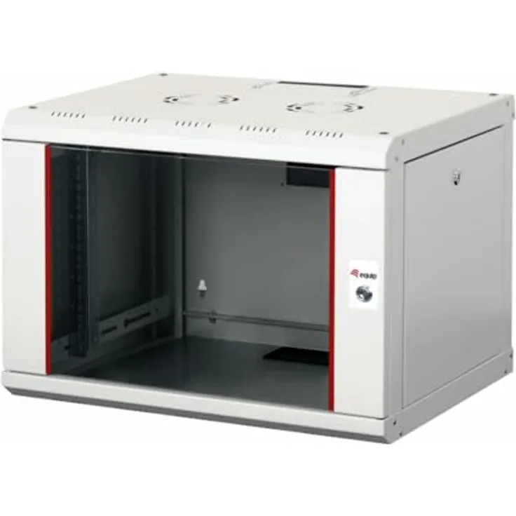 Equip Serverschrank 19" 07U 600x450mm Glastür grau - Optimale Leistung in jedem Raum, vormontiert, gehärtete Glasfronttür