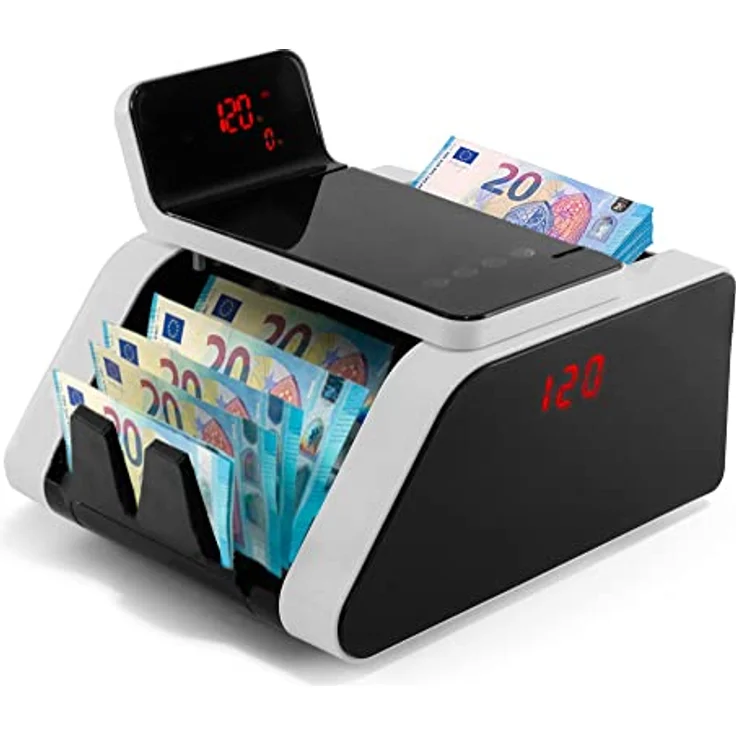 BEITZ BS-1002 Geldzählmaschine & Banknotenzähler, Stückzähler mit UV- und MG-Falschgelderkennung, ideal für schnelle Bargeldprüfung – Bild 1