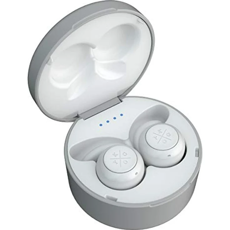Kygo E7-900 True Wireless In-Ear Kopfhörer (wasserfester Bluetooth Ohrhörer mit Multifunktionsbedientaste & Mikrofon, 3.5 Stunden Akkulaufzeit) Weiß – Bild 2