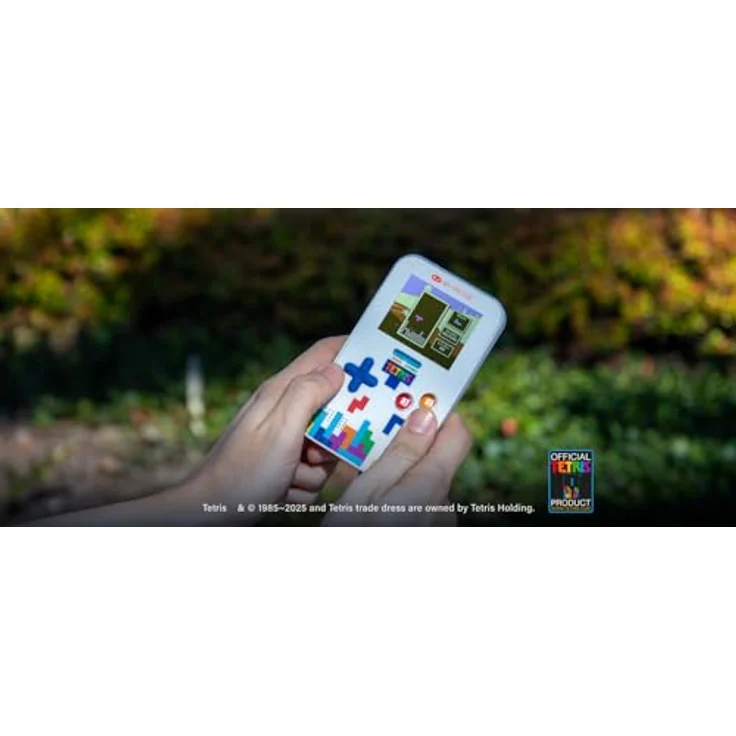 ATARI Go Gamer Tetris, tragbare Spielekonsole in weiß/blau mit 2,5 Zoll Bildschirm – Bild 5