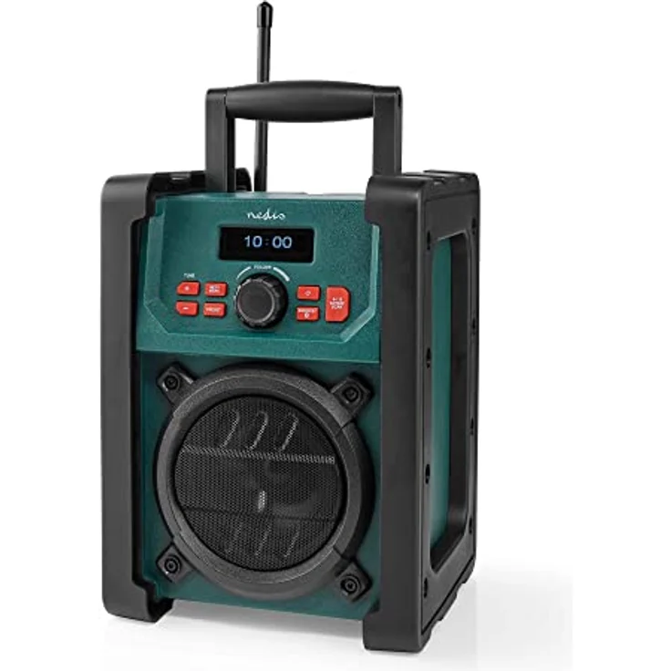 Nedis DAB+ Radio | Tisch Ausführumg | Bluetooth | 15 W | IP65 | Tragegriff | Grün/Schwarz – Bild 4