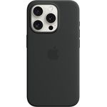 Apple iPhone 15 Pro Silikon Case mit MagSafe – Schwarz ​​​​​​​