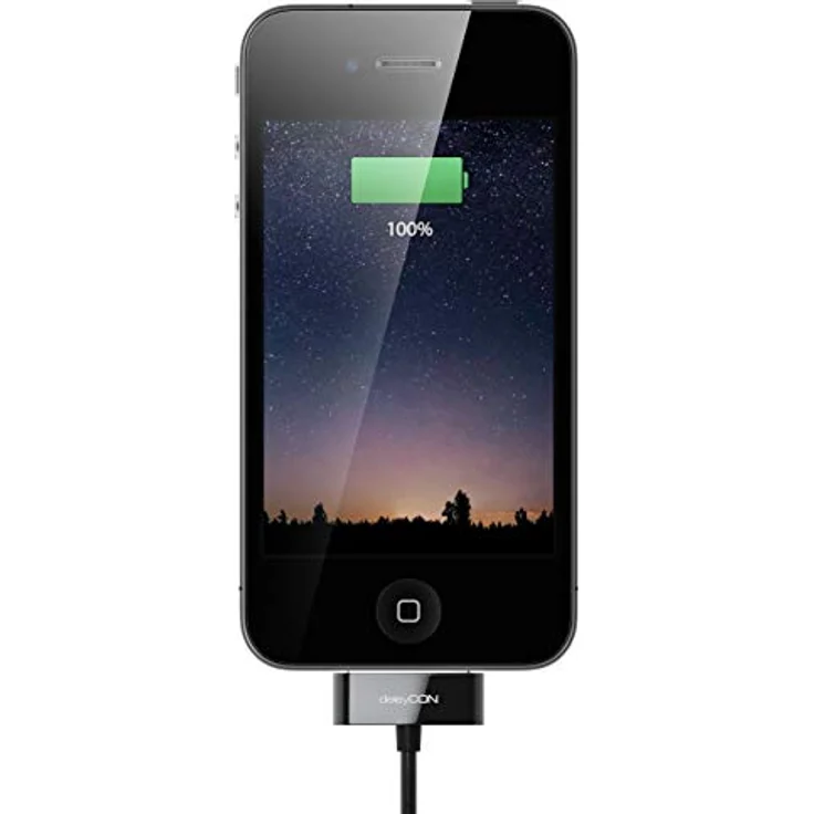 deleyCON 30-Pin USB Kabel, 0,5m Dock Connector Ladekabel für iPhone 4s/4/3Gs/3G, iPad, iPod - Schwarz – Bild 6