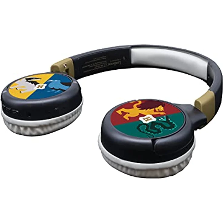 Lexibook - Warner Harry Potter - 2-in-1 Audio-Kopfhörer mit Bluetooth und Kabel, Stereo, drahtlos, verkabelt, begrenzter Klang, faltbar, verstellbar, wiederaufladbare Batterie, schwarz/grau, HPBT010HP – Bild 2