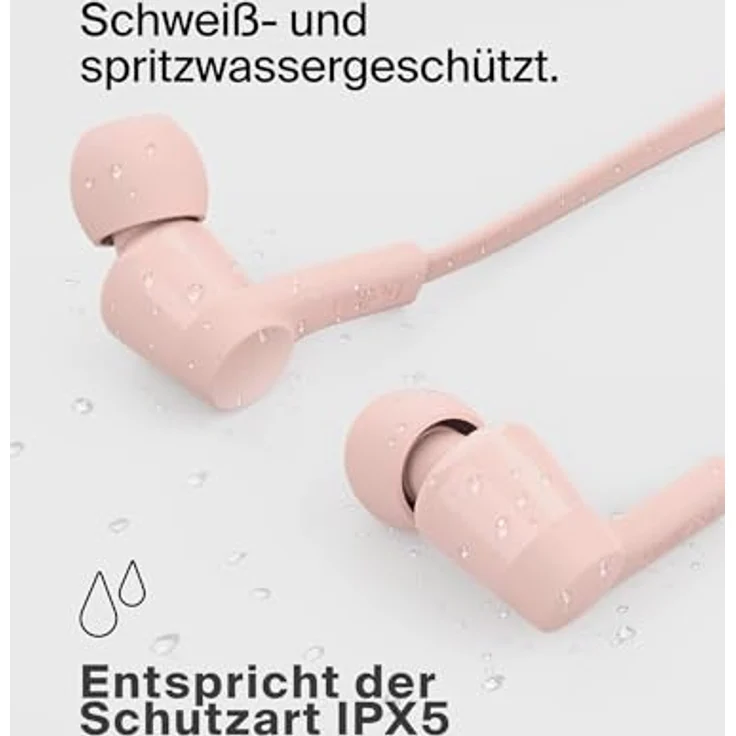 Belkin SoundForm Kopfhörer mit Kabel, In Ear Kopfhörer mit Mikrofon und USB‑C-Stecker für iPhone 16/15, iPad Mini, Galaxy S24, Android- und andere Geräte mit USB-C-Anschluss – Rosa – Bild 4