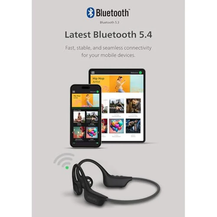 Philips Open-ear Wireless Sports Headphones, kabellose Sportkopfhörer in Schwarz – Bild 9