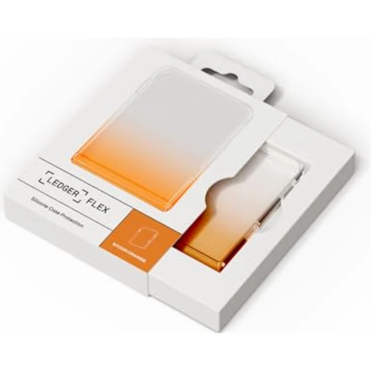 Ledger Flex Silicon Case, schützende Tablet-Tasche in orange – Bild 5