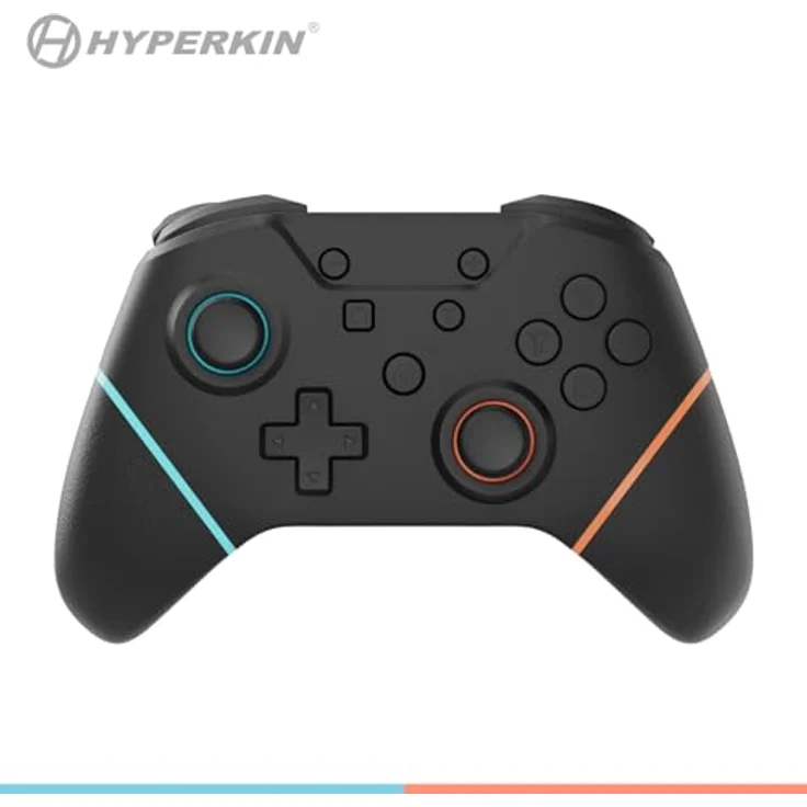 Hyperkin Armor3 NuChamp Wireless Gaming Controller, ergonomisch für Nintendo Switch OLED und Switch Lite, schwarz, kabellose RF-Übertragung, integrierte Vibration – Bild 1