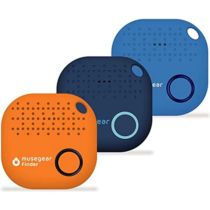 musegear Schlüsselfinder mit Bluetooth App aus Deutschland I 3er Pack bunt | dunkelblau, orange, hellblau I Maximaler Datenschutz – Bild 1
