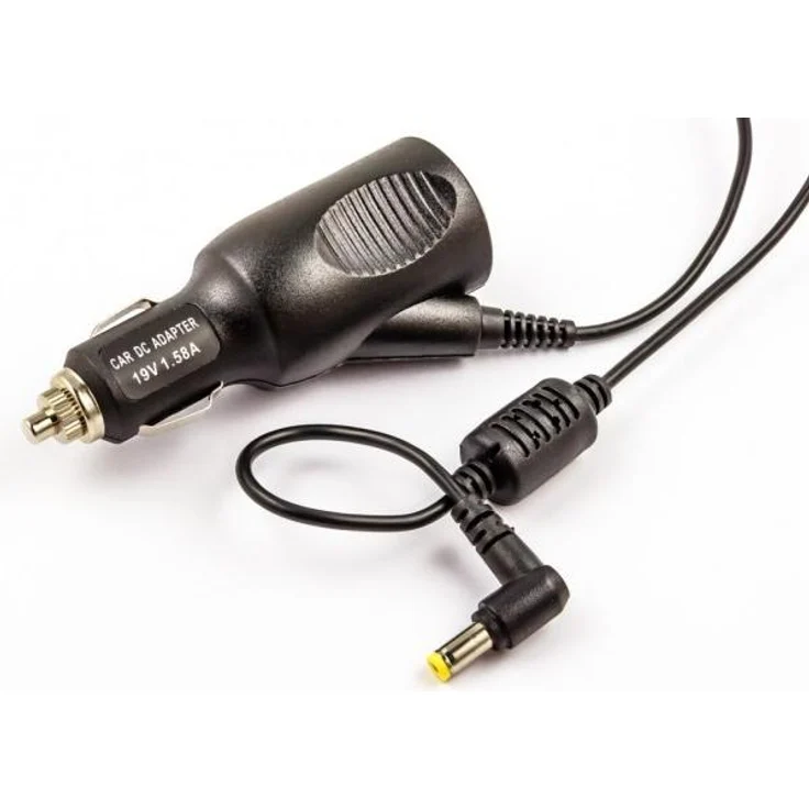 AccuCell DC/DC Netzteil für Mini-Laptop Acer Aspire One und Dell Inspiron Mini 9, 30W, Schwarz