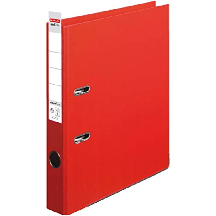 
Herlitz Aktenordner maX.file »protect plus«, schmal, DIN A4, 5 cm Rückenbreite, mit Griffloch, Kantenschutz, Raumsparschlitzen, Blattniederhalter, auswechselbares Rückenschild, Polypropylen Cover, blau – Bild 2
