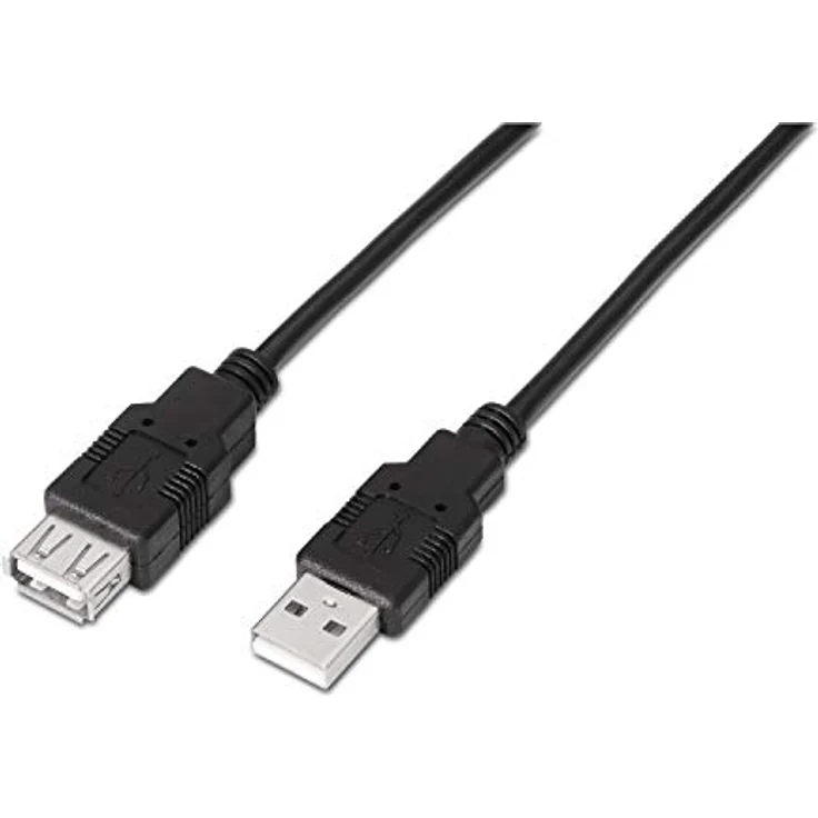 AISENS A101-0016 - USB Kabel (1,8 m, USB A, USB A, 2.0, Schwarz) – Bild 2