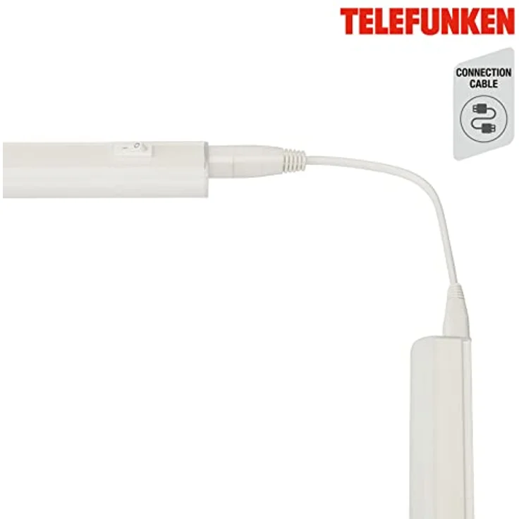 TELEFUNKEN - Led Unterbauleuchte, 87,5 Cm, Küche, Led Leiste Küchenschrank, Werkstattlampe, Warmweißes Licht, 10,6 W, 1000 Lm, Weiß - Preisvergleich – Bild 5