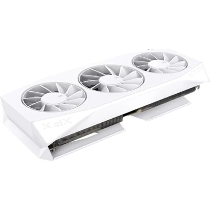 XFX Mercury AMD Radeon RX 9060XT OC White, 16GB GDDR6 Grafikkarte mit 3-Fan-Kühlung, Boost-Takt bis zu 3320 MHz, HDMI und 2x DP – Bild 3
