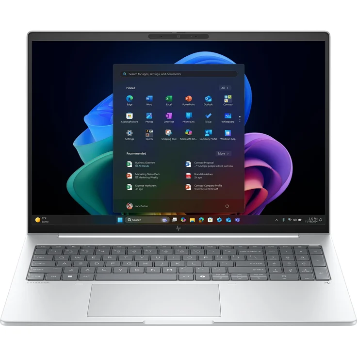 HP EliteBook 8 G1a, 16" WUXGA Notebook mit AMD Ryzen AI 7 350, 64 GB RAM, 1 TB SSD, Windows 11 Pro, Silber