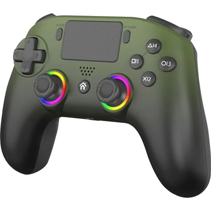 Subsonic SA5716-3, Gaming Controller für PC und PS5, Grün, mit LED-Beleuchtung und programmierbaren M1- und M2-Tasten – Bild 1
