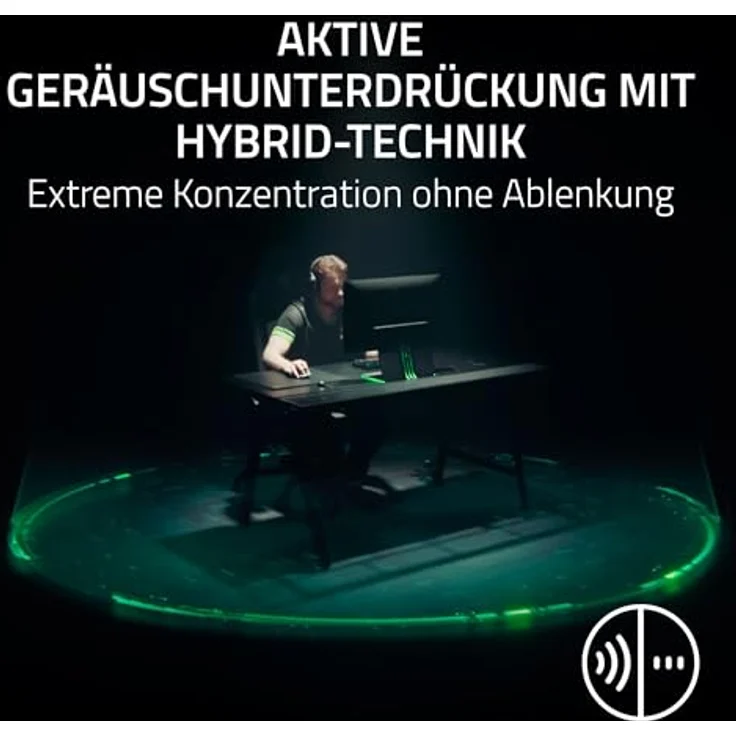Razer BlackShark V3 Pro, Kabelloses E-Sport-Headset mit ANC, Triforce 50mm Treiber, THX Spatial Audio, HyperSpeed 2,4 GHz für PS5/PC | Weiß – Bild 5