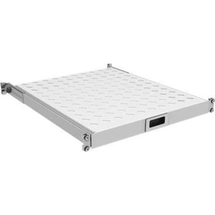 EFB NORDIC Rack Sliding Shelf, Schieberegal für Server mit max. Traglast 30 kg, 1U, Grau RAL 7035