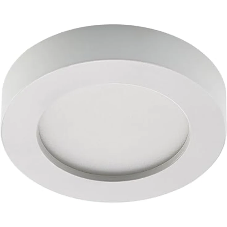 PRIOS LED Deckenleuchte 'Edwina' in Weiß aus Aluminium für Badezimmer (1 flammig) - Energiesparende LED-Deckenlampe – Bild 1