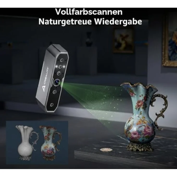 CREALITY CR-Scan Otter, 3D Scanner mit präziser vier Stereo-Linsen-Technologie, geeignet für Objekte von 10x10x10 mm bis 2000x2000x2000 mm – Bild 6