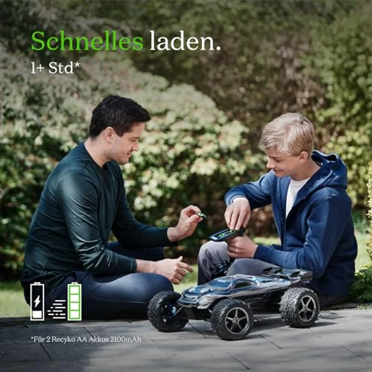 GP RECYKO PRO USB Ladegerät Modell GP P461 inkl. 4X RECYKO PRO AA 2000 mAh Akku & USB Dockingstation, schnelles Ladegerät mit intelligenten Sicherheitsfunktionen, robuste Kassettenhalterung und fortschrittliche Dockingstation – Bild 3