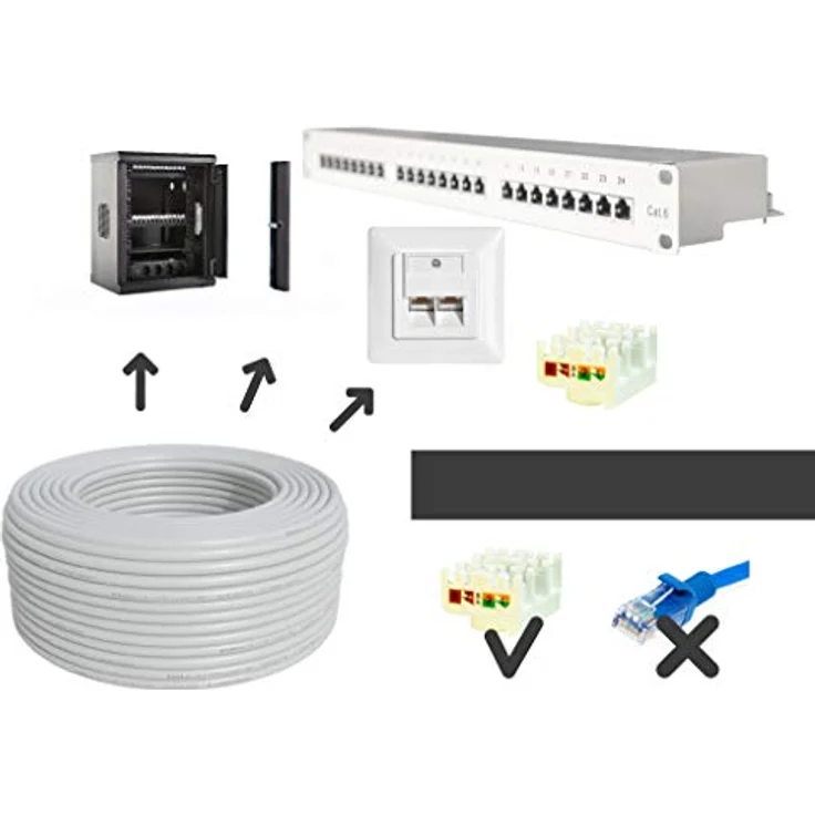 BIGtec CAT 7 Netzwerkkabel Verlegekabel LAN Kabel 100m weiß CAT7 PiMF S/FTP halogenfrei BauPVO Eca POE Gigabit Netzwerk Installationskabel Datenkabel CAT.7 – Bild 5