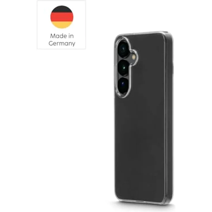 Hama Hülle für Galaxy S25+ (Handyhülle, Schutzhülle für Rückseite, Case, Kratzfest, extra Schutz für Kamera und Display, Wireless Charging kompatibel, transparent, Slim, Hülle dünn) durchsichtig – Bild 2