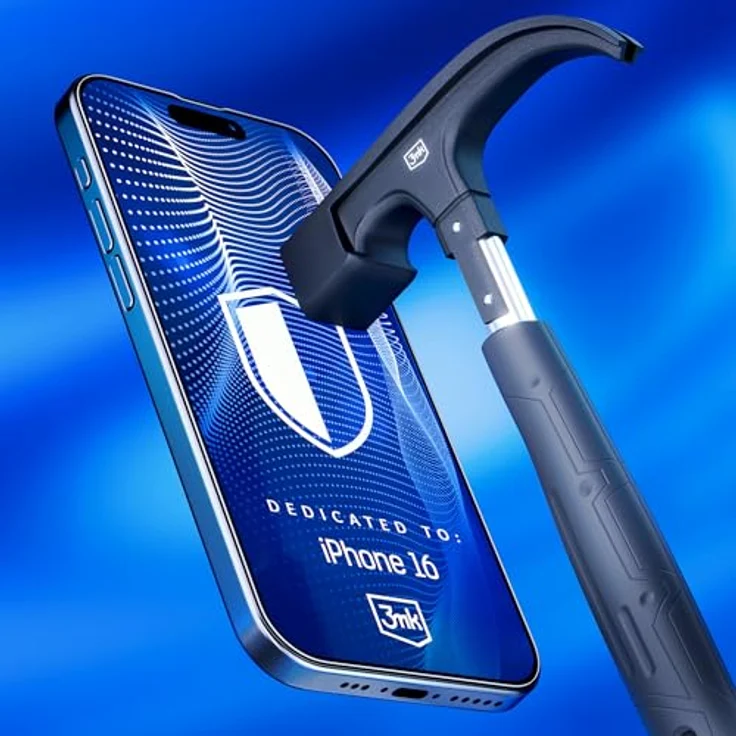 3MK FlexibleGlass Pro, Displayschutzfolie für Apple iPhone 16, kratzresistent und schlagfest, 0,3 mm dick – Bild 4