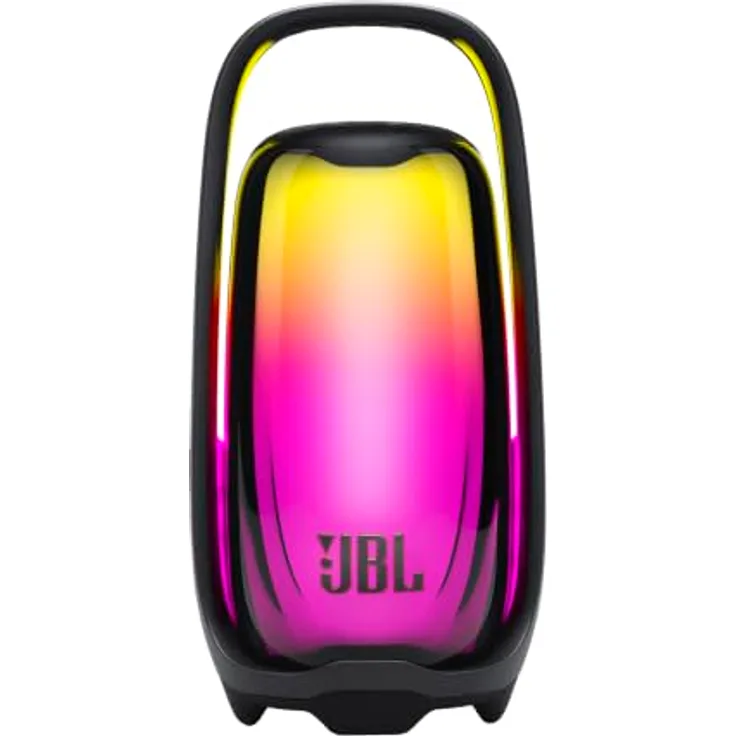 JBL PULSE 6, Tragbarer Bluetooth-Lautsprecher mit 360°-Lichtshow, KI-Sound-Boost, schwarz