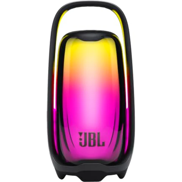 JBL PULSE 6, Tragbarer Bluetooth-Lautsprecher mit 360°-Lichtshow, KI-Sound-Boost, schwarz – Bild 1