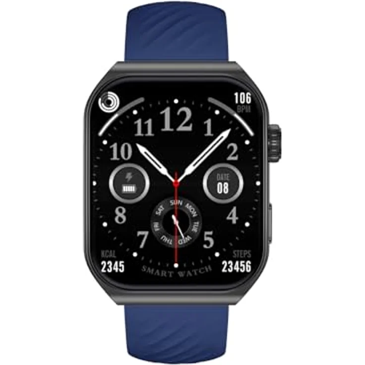 Trevi T-FIT 400 C, 1,96" AMOLED Digital Smartwatch mit Anruffunktion, 410 x 502 Pixel, Schwarz, wasserdicht IP67, Always On Display – Bild 2