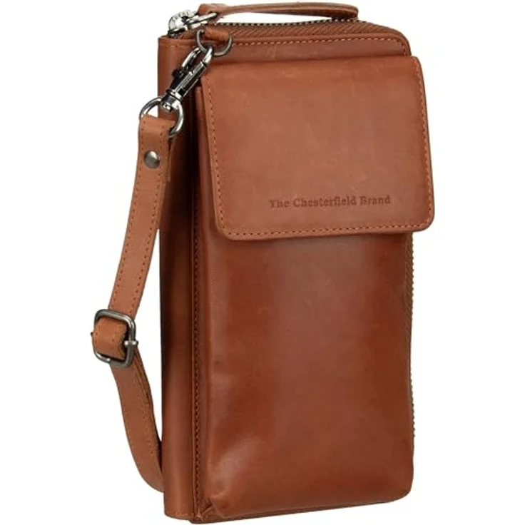 The Chesterfield Brand Handytasche Malaga, Geldbörse aus Wax Pull up Leder, 10 x 19 x 3 cm, 0,5 Liter – Bild 1