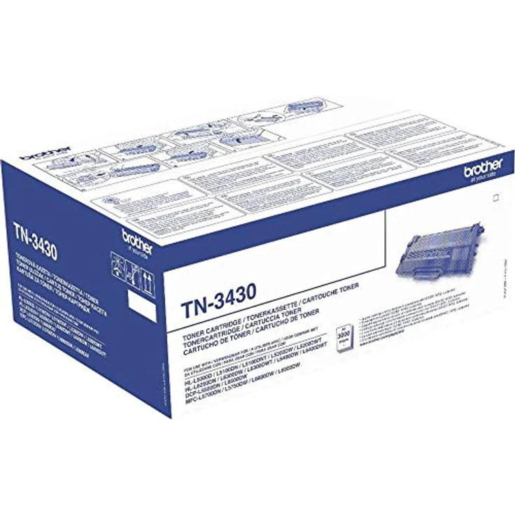 Brother Original Tonerkassette TN-3430 schwarz (für Brother HL-L5000DN, HL-L5100DN, HL-L5100DNT, HL-L5100DNTT, HL-L5200DW, DCP-L5500DN, MFC-L5700DN, MFC-L5750DW) – Bild 3