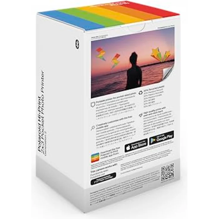Polaroid Bundle Hi-Print+Paper - 2nd Generation - Bluetooth-verbundener 2x3 Pocket Photo- und Dye-Sub-Drucker - Schwarz - Preisvergleich – Bild 3