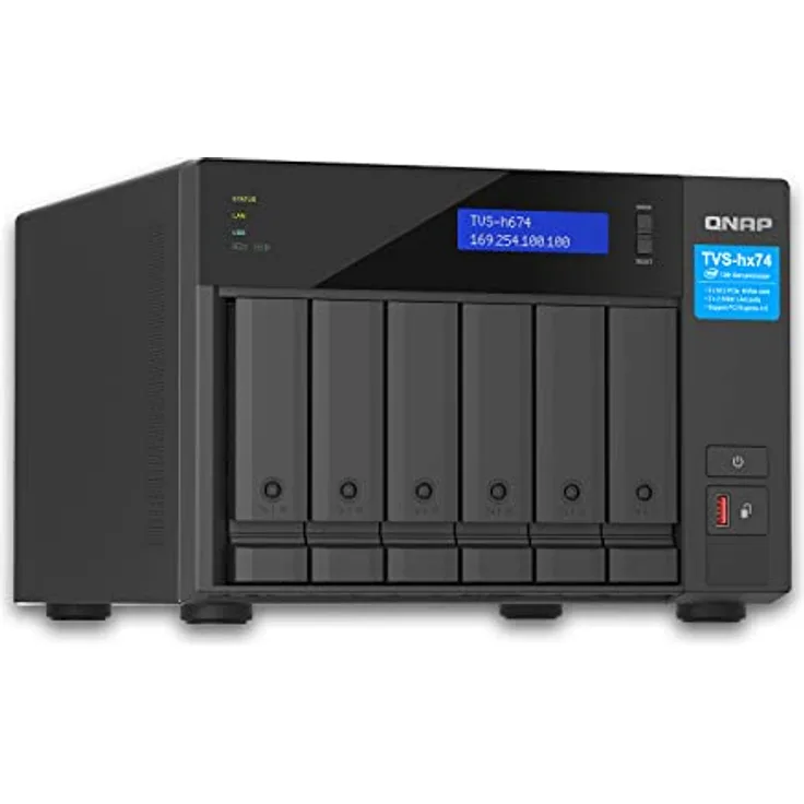 QNAP TVS-h674-i5-32G | Intel Core i5 Prozessor, 32 GB RAM, PCIe Gen 4 Desktop NAS