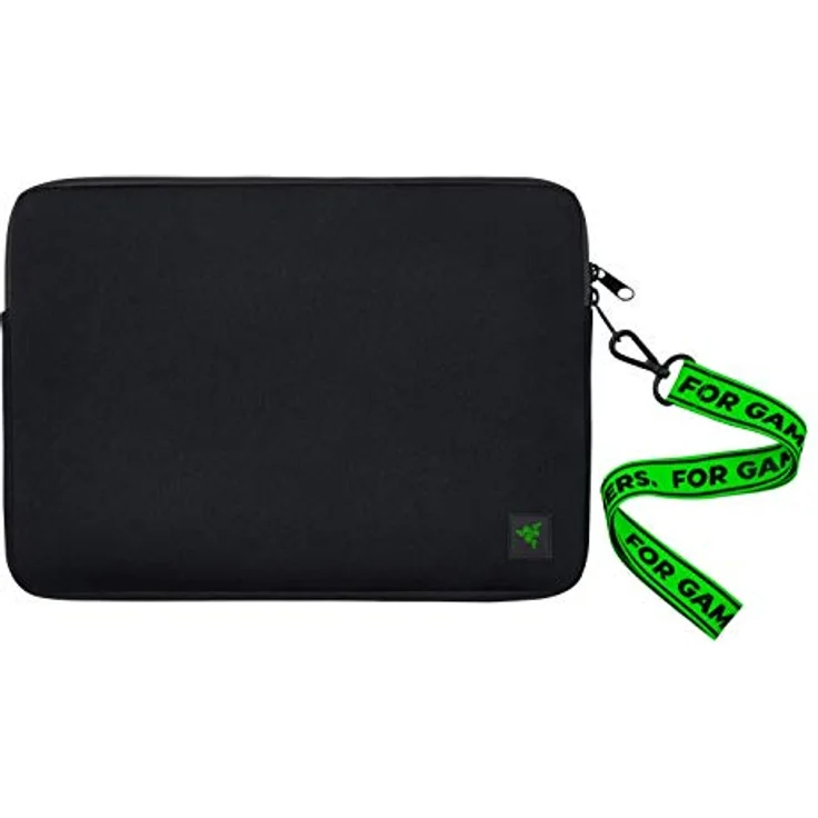 Razer Neoprene Sleeve V2 – Schutzhülle für Notebooks und Laptops bis zu 13,3 Zoll (33,8 cm): Außen robust, ideal für Blade Stealth 13, wasserdicht, Ultra dünn, flach - Schwarz – Bild 1