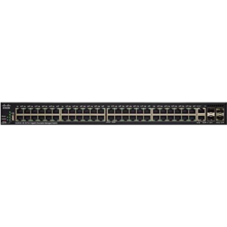 Cisco SG350X-48-K9, Managed L3 Gigabit Ethernet Switch (10/100/1000), 48 Ports, Black, 1U – Bild 2